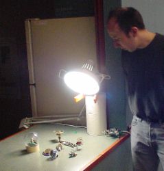 Jim Munro and his solar robots