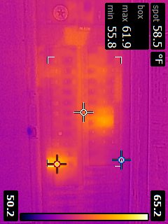 Circuit breaker panel infrared