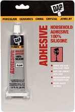 DAP 100% silicone adhesive (image courtesy of DAP Inc.)