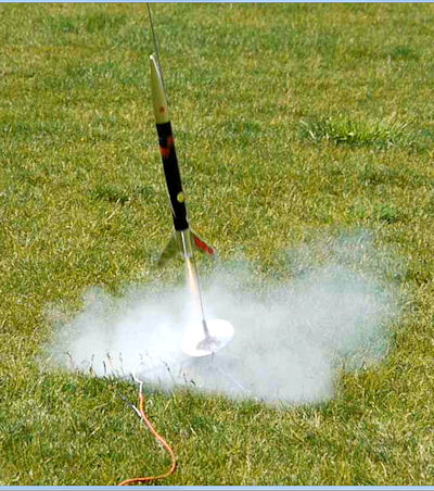 Angled rocket launch to compensate for the wind