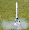 Model rocket liftoff