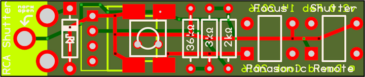 Manual and automated shutter trigger PCB design