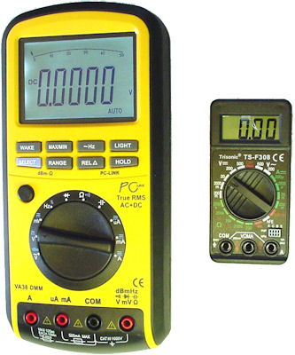 Difference in digital multimeter sizes