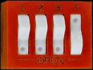 DIP switch 8-pin 4-position SPST