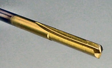 Special straight-flute drill for tough materials