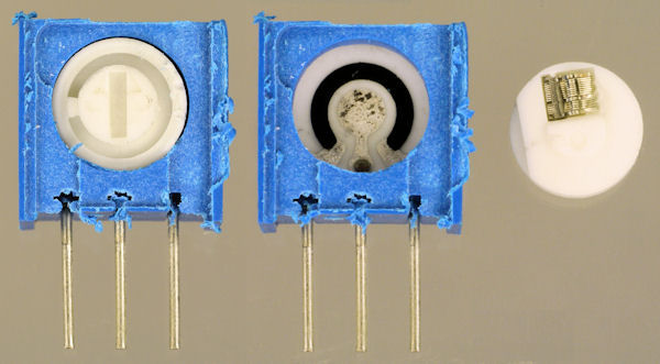 Inside single turn potentiometer