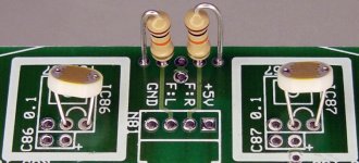 Photoresistors and resistors optionally replacing TSL257s and capacitors on the floorboard