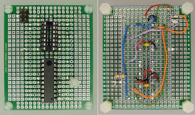 Thumbnail image of an STK505 replacement implemented on a breadboard.